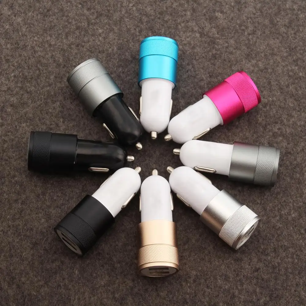Автомобильное зарядное устройство с двумя USB портами 2 1 а/1 А 5 В|Адаптер питания| |