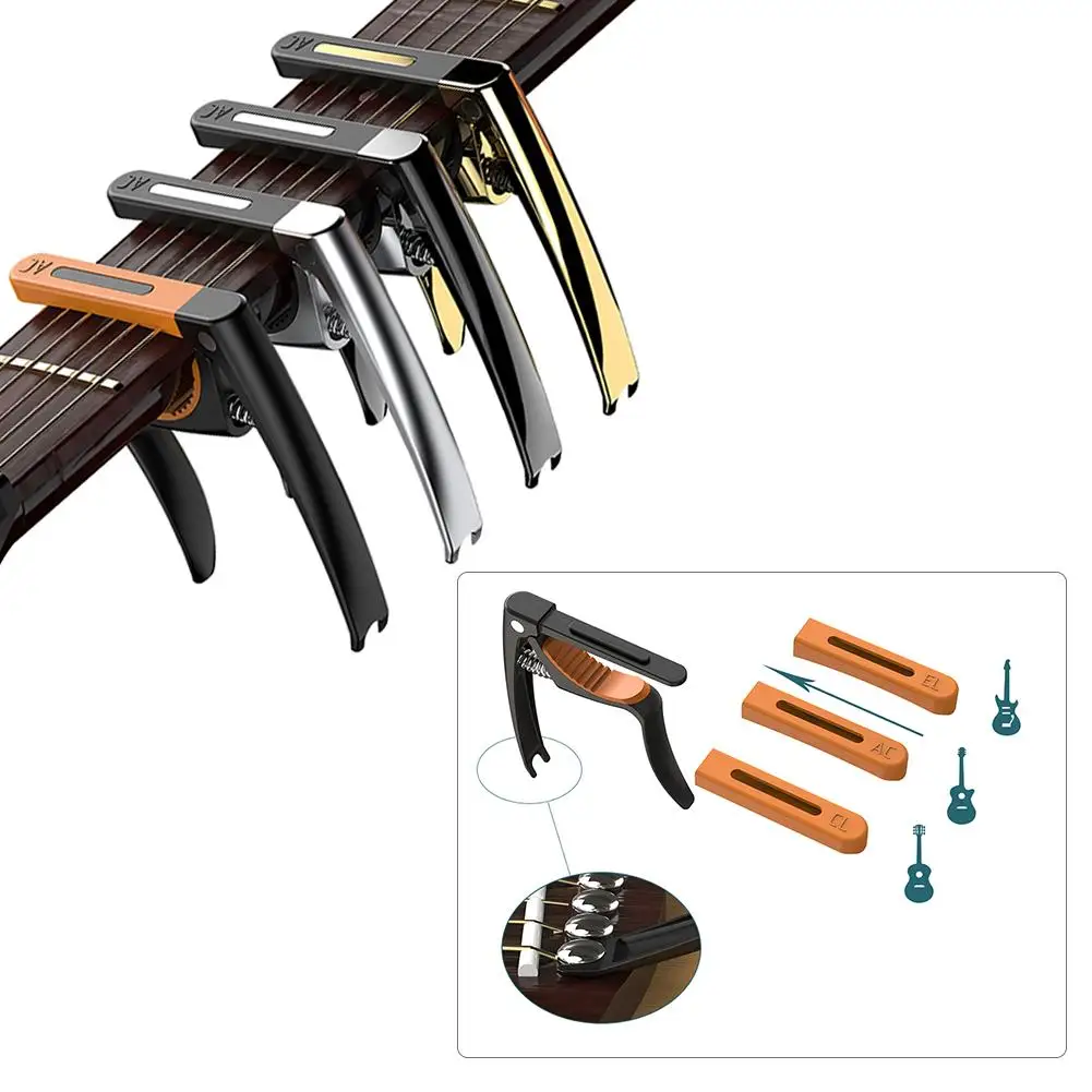 

Multi-function Guitar Capo 3-in-1 Guitar Capo Metal Capo For Acoustic Electric Guitars Ukulele Mandolin Banjo Guitar accessories