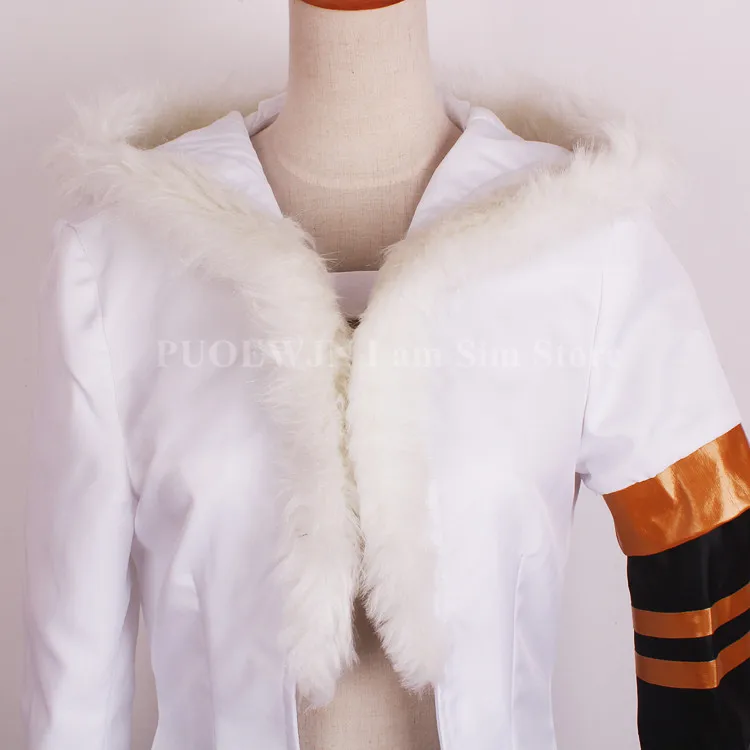 Anime D.Gray-man Hallow Allen Walker White and Yellow Cosplay Costumes |
