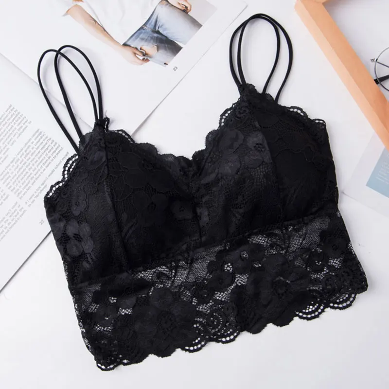 Женское сексуальное нижнее белье кружевной цветочный бюстгальтер без косточек