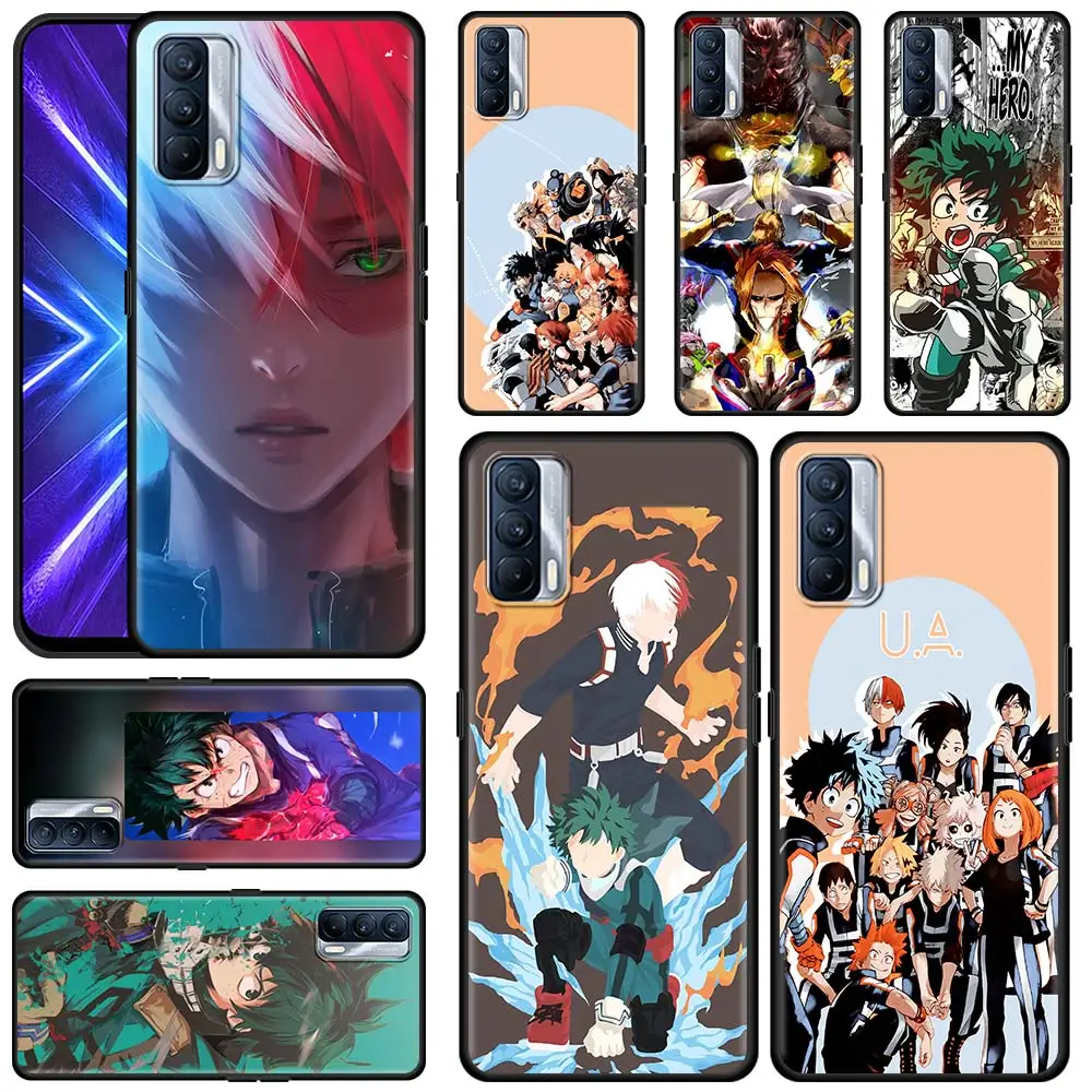 

My Hero Academia Silicone Phone Case For Google Pixel 4a 5 4 XL Realme XT GT Master X7 X50 Q2 Pro Soft Back Shell Cover