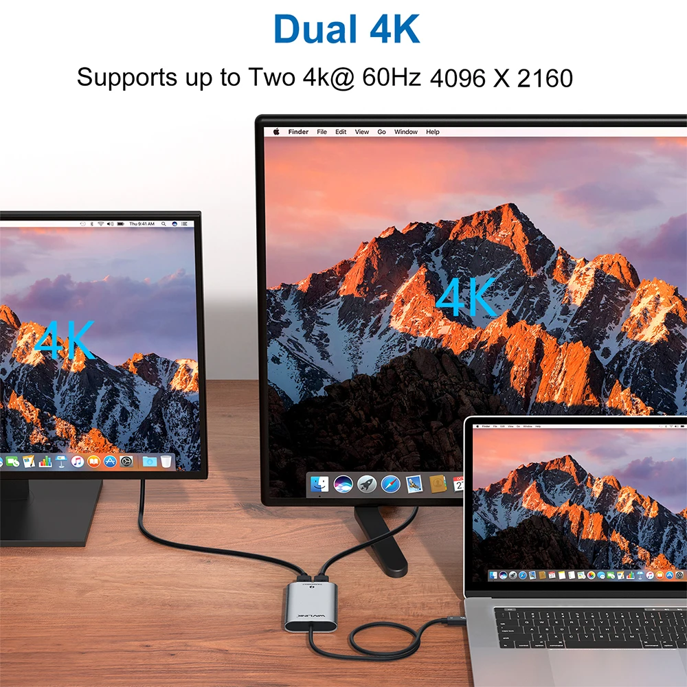 Thunderbolt 3 двойной HDMI дисплей адаптер USB C к 4K 60Hz кабель Ультра HD Дисплей Тип для MacBook