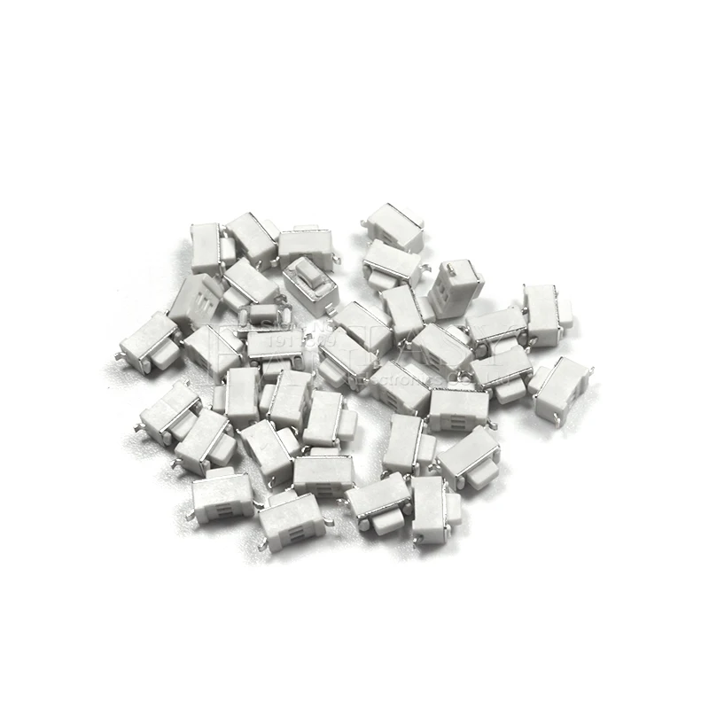 100 шт. 3*6*5 мм 2pin SMD тактный Переключатель кнопочный Белый Кнопочный сенсорный