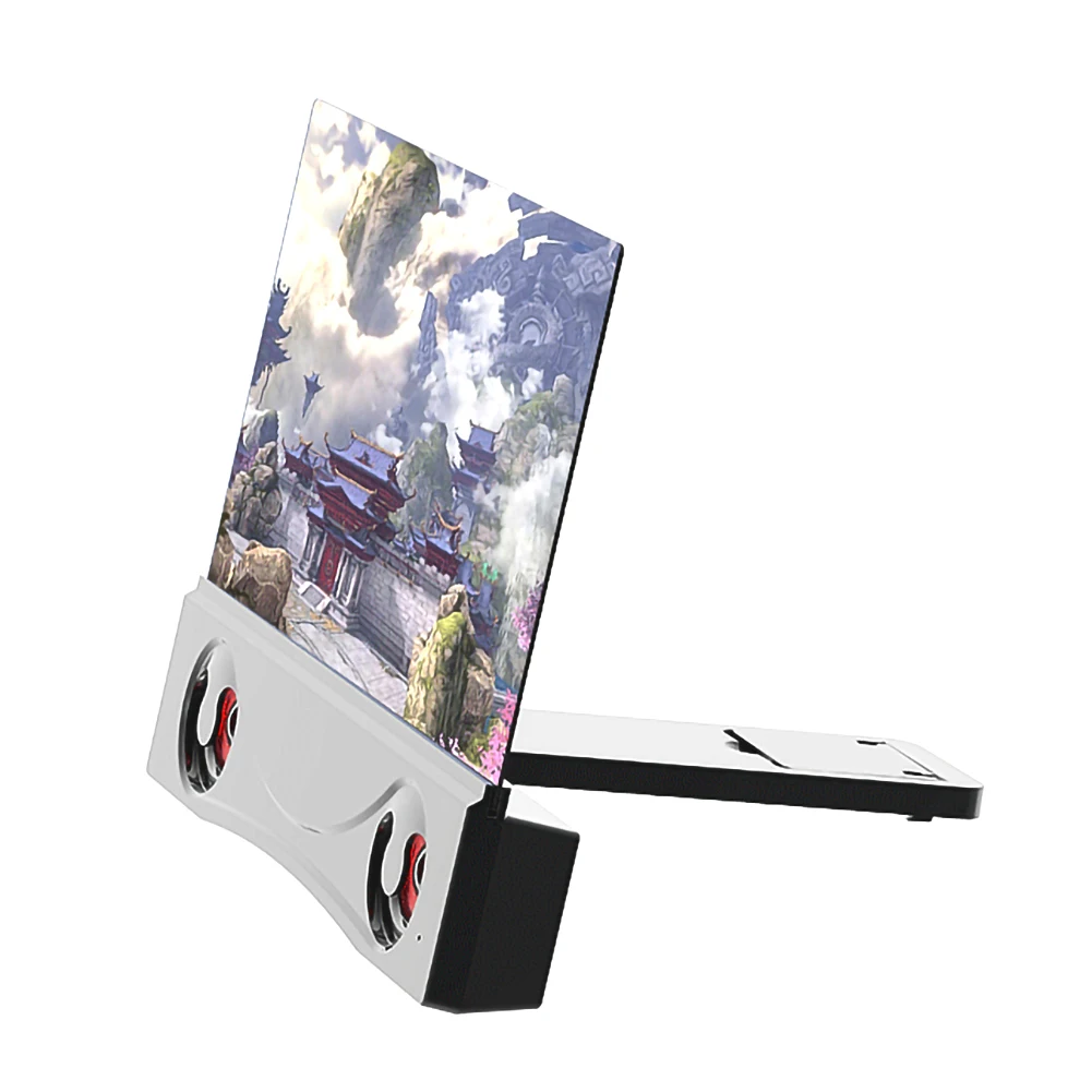 12 Inch 3D Phone Screen Magnifier Bluetooth Stereo Speaker HD Video Amplifier Universal Compitable For Mobile USB Charging | Мобильные