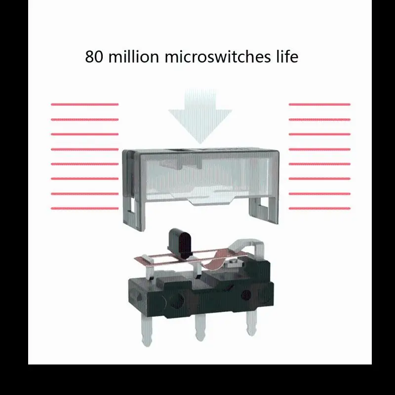 Оригинальный микропереключатель Kailh GM мышь Микро Кнопка позолоченный контактор