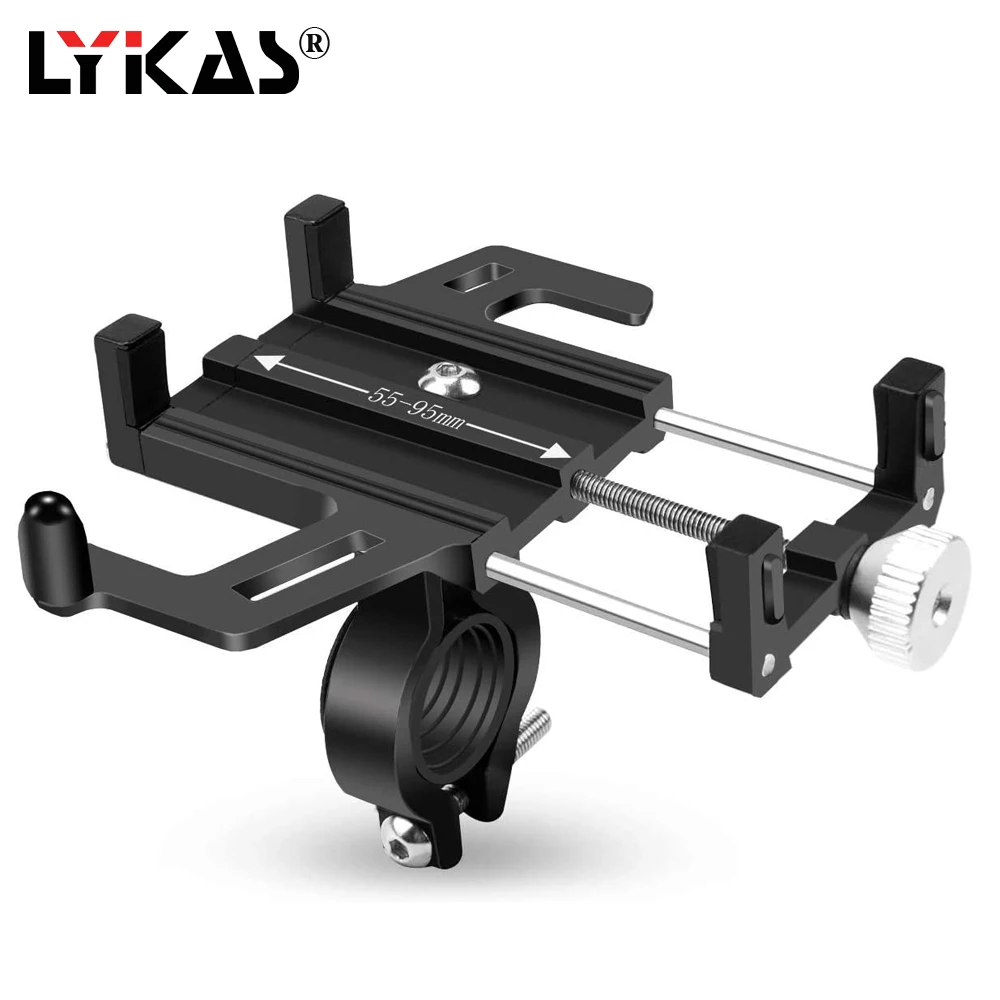Алюминиевая велосипедная подставка для телефона LYKAS держатель мотоцикла с