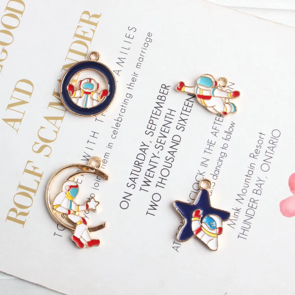 

40 шт., металлические подвески в виде Луны и звезды, 20-29 мм