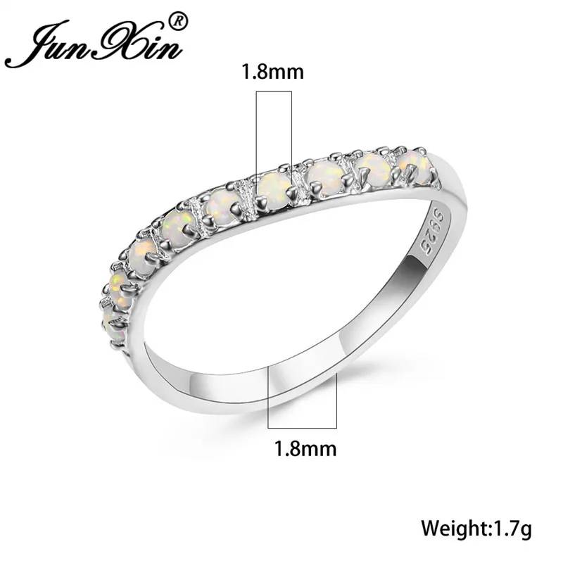 Женское Обручальное кольцо с опалом круглое неправильной формы белым огненным и