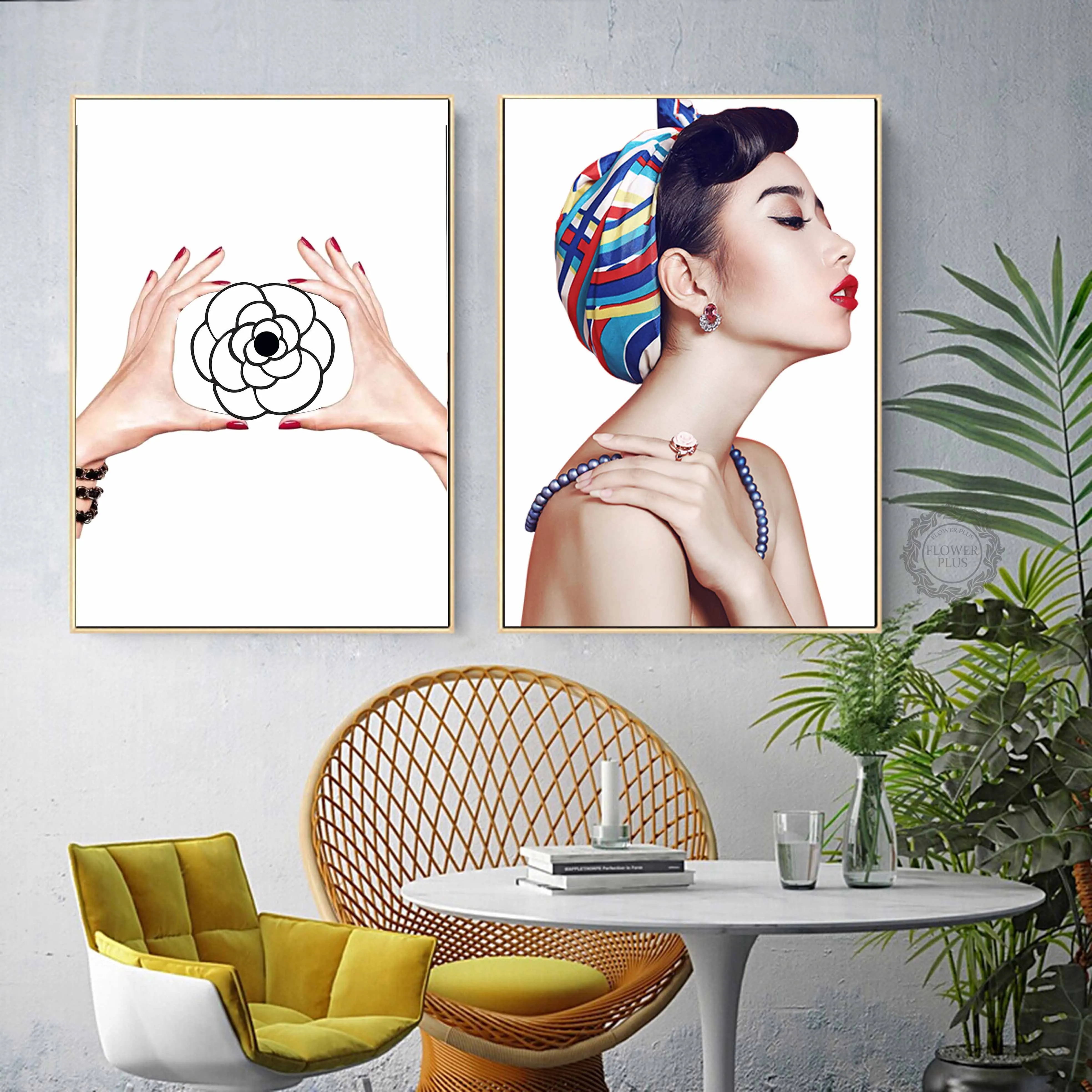 Современная модная Картина на холсте Коко сексуальная девушка плакаты и принты