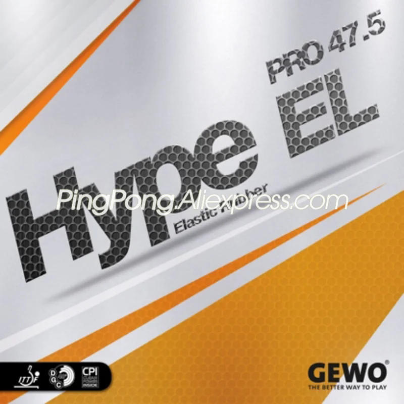 

Резиновая губка GEWO HYPE EL PRO 47,5 для настольного тенниса (сделано в Германии), оригинальная губка GEWO HYPE EL для пинг-понга