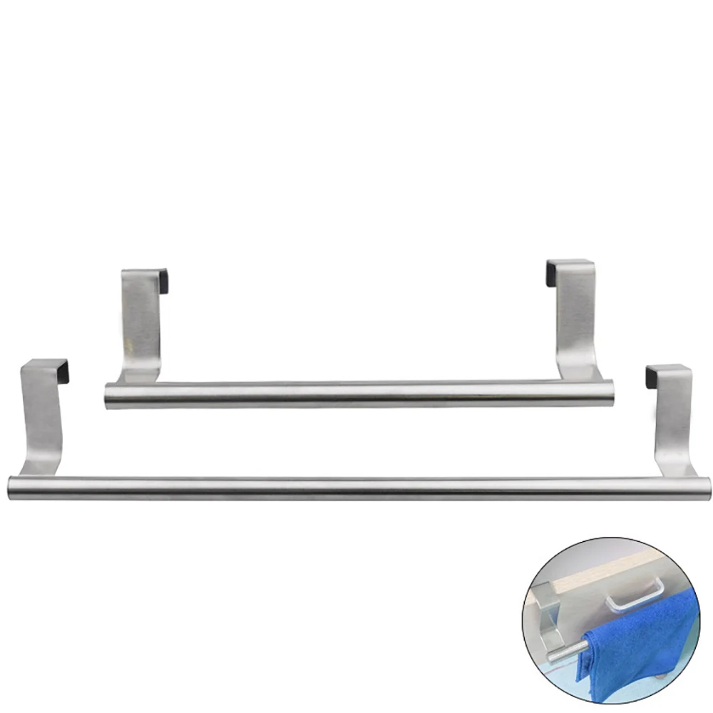 

Stainless Steel Bathroom Hardware Towel Stand Rack Door Towel Rack Holder Towel Bar Hook Bathroom Accessories