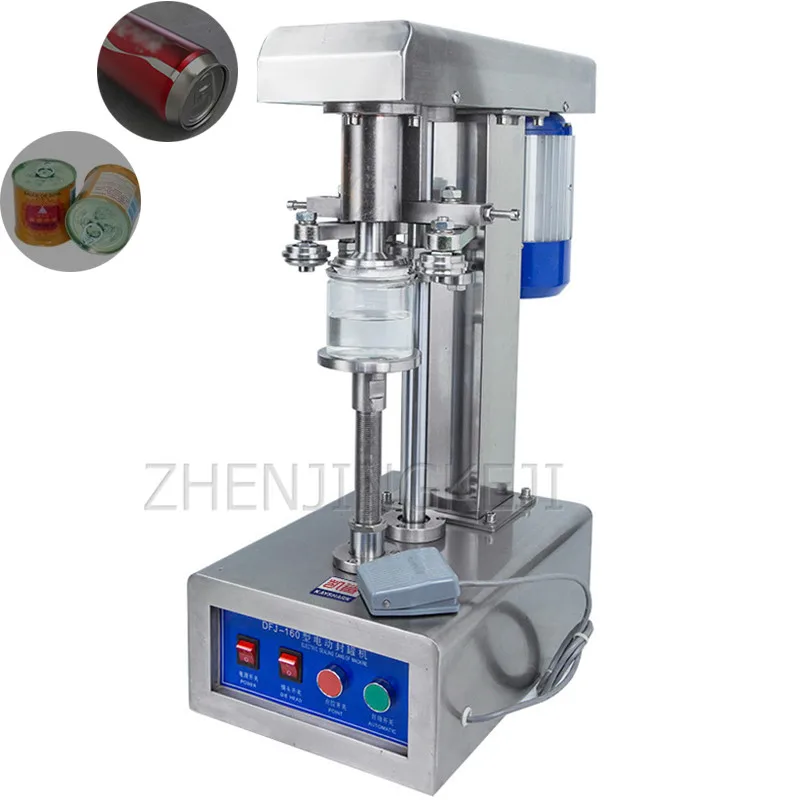 

Commercial Cans Sealer Desktop Horses Mouth Iron Plastic Bottle Paper Can Capping Machine Electric Aluminum Cap Sealing Machine