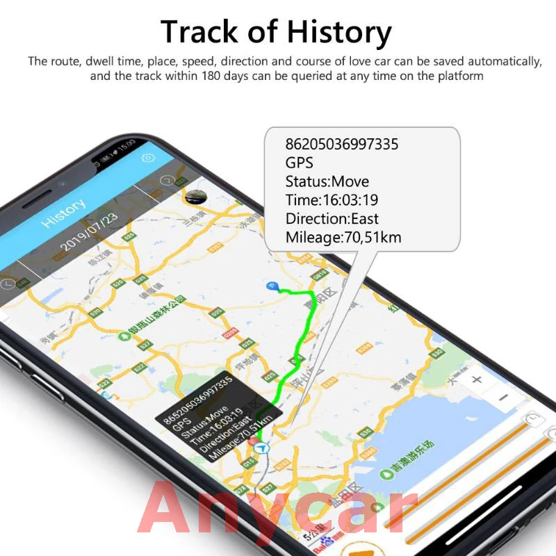 Автомобильный мини GPS Трекер MV730 скрытый дизайн Отключение подачи топлива