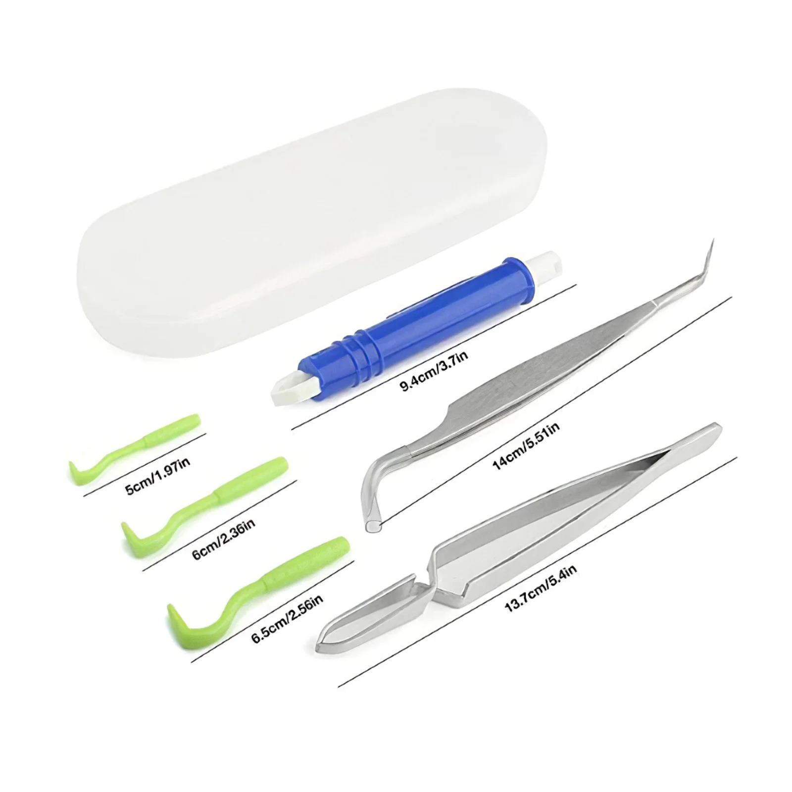 Набор инструментов для удаления клещей нержавеющая сталь пластиковый бокс