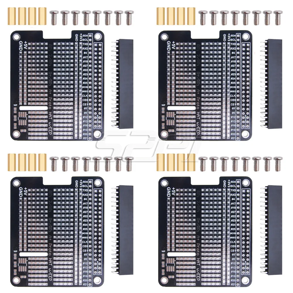 52Pi 4 шт. прототип шляпа макет DIY Прототип щит для Raspberry Pi 2 / 3 Модель B +|Аксессуары