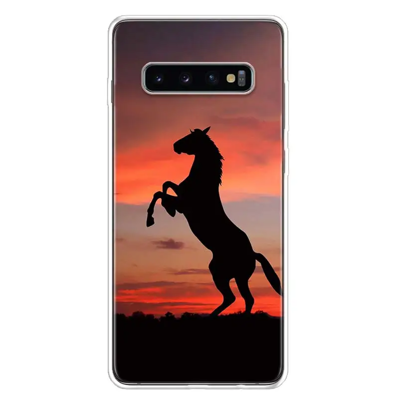 Horse чехол с изображением животного чехол для телефона для samsung Galaxy S10+ Note 10 9 8 S9 S8 J4 J6 J8 плюс S7 S6 корпус под плетенную сумку - Цвет: TW144-9