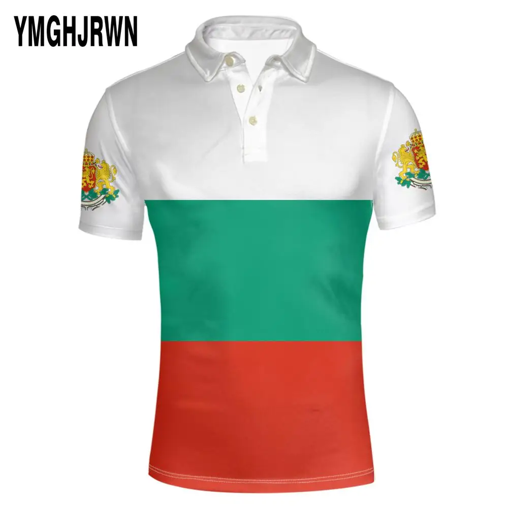 

BULGARIA youth diy free custom made name number bgr country Polo shirt nation flag bg bulgarian college print photo clothes