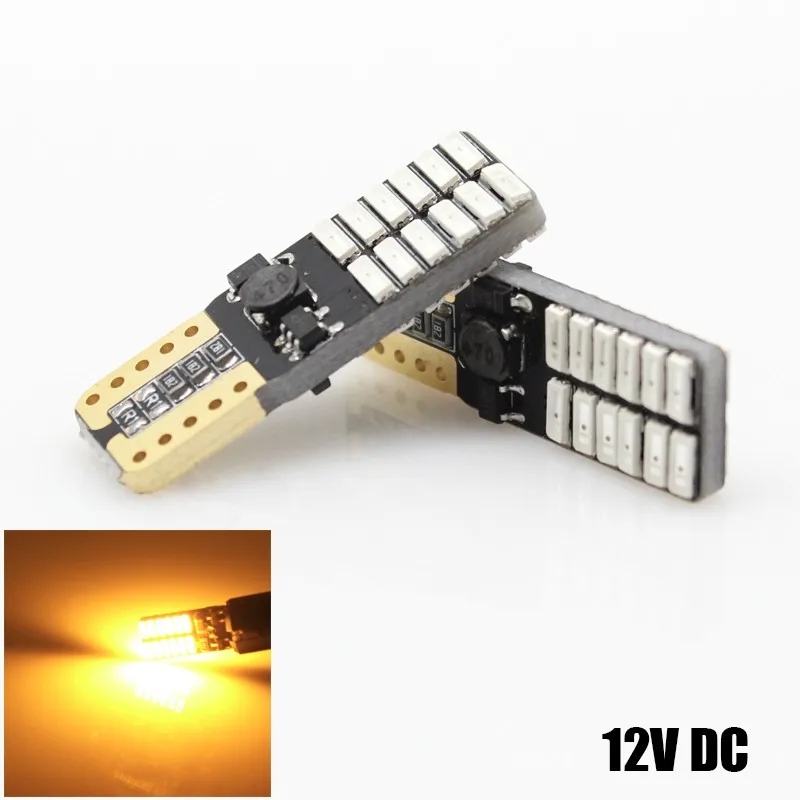 

T10 Led Canbus W5W Error Free COB 24SMD 4014 12V 5W Car Side Wedge Clearance Lights Turn Signal Indicator Light Parking Lamps