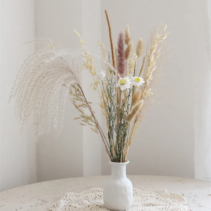 

Dried Flowers Combination Rabbit Tail Grass Desktop Decoration Flores Secas Coffee Shop Display Natural Plant Accessories