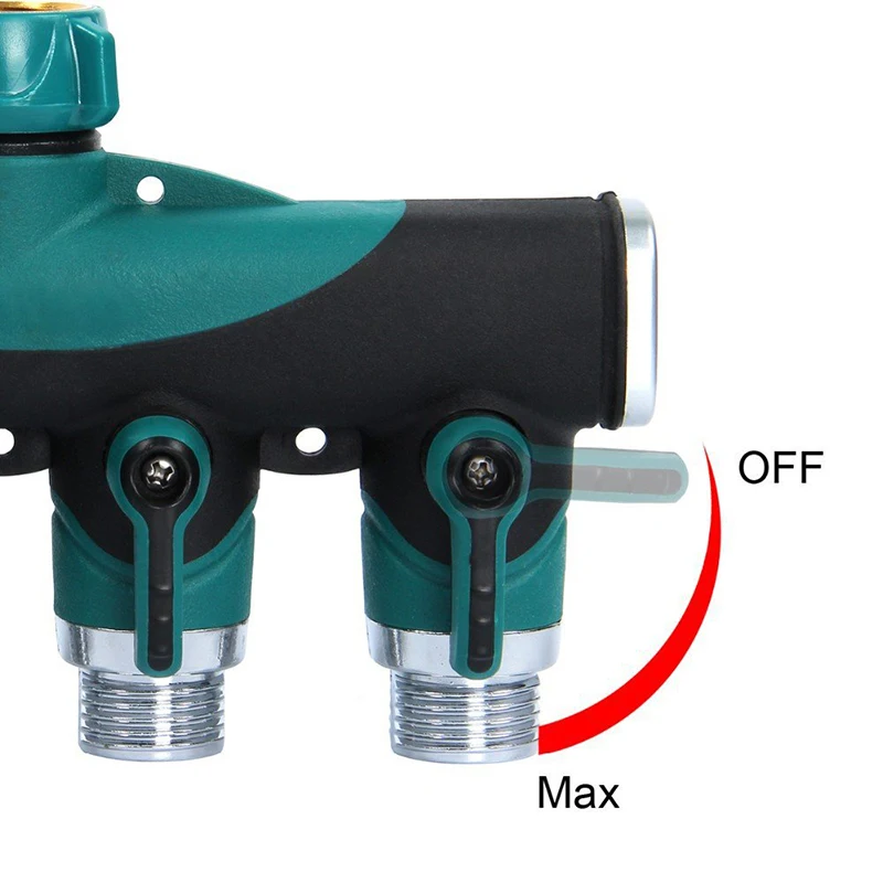 2-сторонний 4-полосный разветвитель для садового шланга разъемы воды садовые