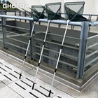 Рыболовные ручные сачки 2,1 м, 1,7 м, 1,5 м, складная удочка из углеродного нейлона, складной алюминиевый сплав