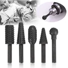 5 шт.компл. быстрорежущий стальной ротационный файл древесины сверление, Выпиливание инструмент артефакта роторный Рашпиль 14 