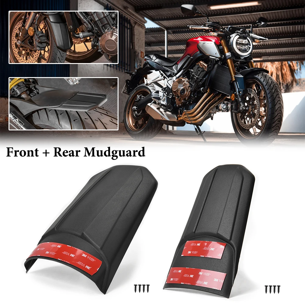 

Motorcycle Front Rear Tire Fender Mudguard Extender Extension Hugger Splash Guard for 2019-2022 Honda CB650R CBR650R Accessories