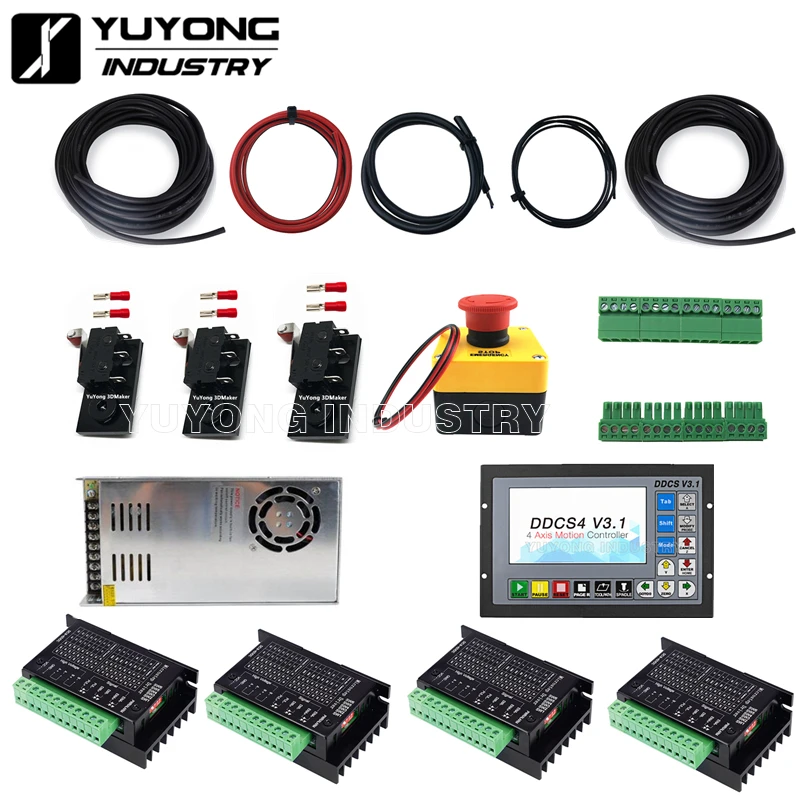 2.2KW Water Cooled Offline Controller High Torque Lead CNC Full Kit Lead CNC Router Machine Full kit Carving Engraving machine