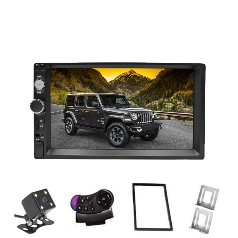 All accessories Автомобильный регистратор 2 din автомагнитола " HD Авторадио мультимедийный плеер сенсорный экран Авто аудио стерео MP5 Bluetooth USB TF FM камера - Цвет: All accessories