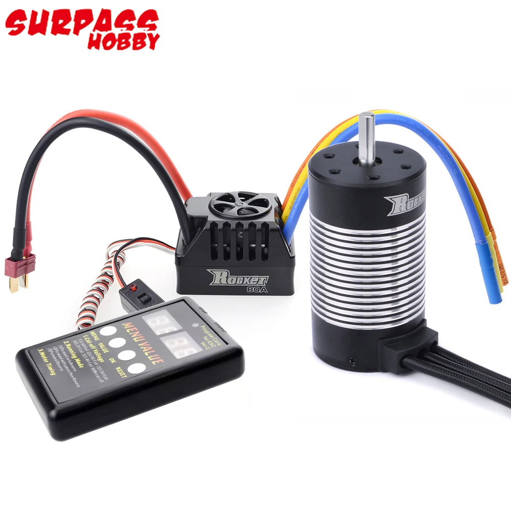 Двигатель бесщеточный SURPASS HOBBY Rocket, 3665, 1/8 КВ/1/10 КВ/кв, а, 80 А, 60 А, ESC для радиоуправляемых машинок, WLtoys, HSP