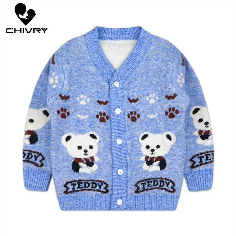 Новинка 2020 Детский кардиган свитер осенне-зимние вязаные свитеры на пуговицах с