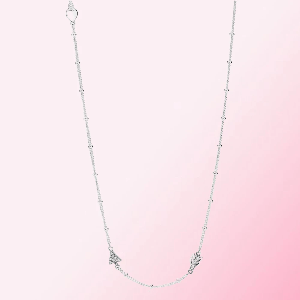 

Женское Ожерелье-Стрела из серебра 2021 пробы, 100%