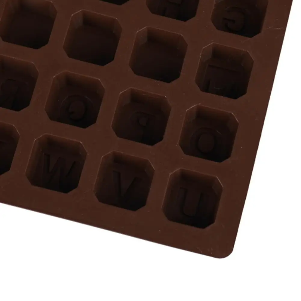 26 Grids Alphabet Letter Silicone Mold Cube Chocolate Fondant Baking Mould DIY Cake Decorative Tools Ice | Дом и сад
