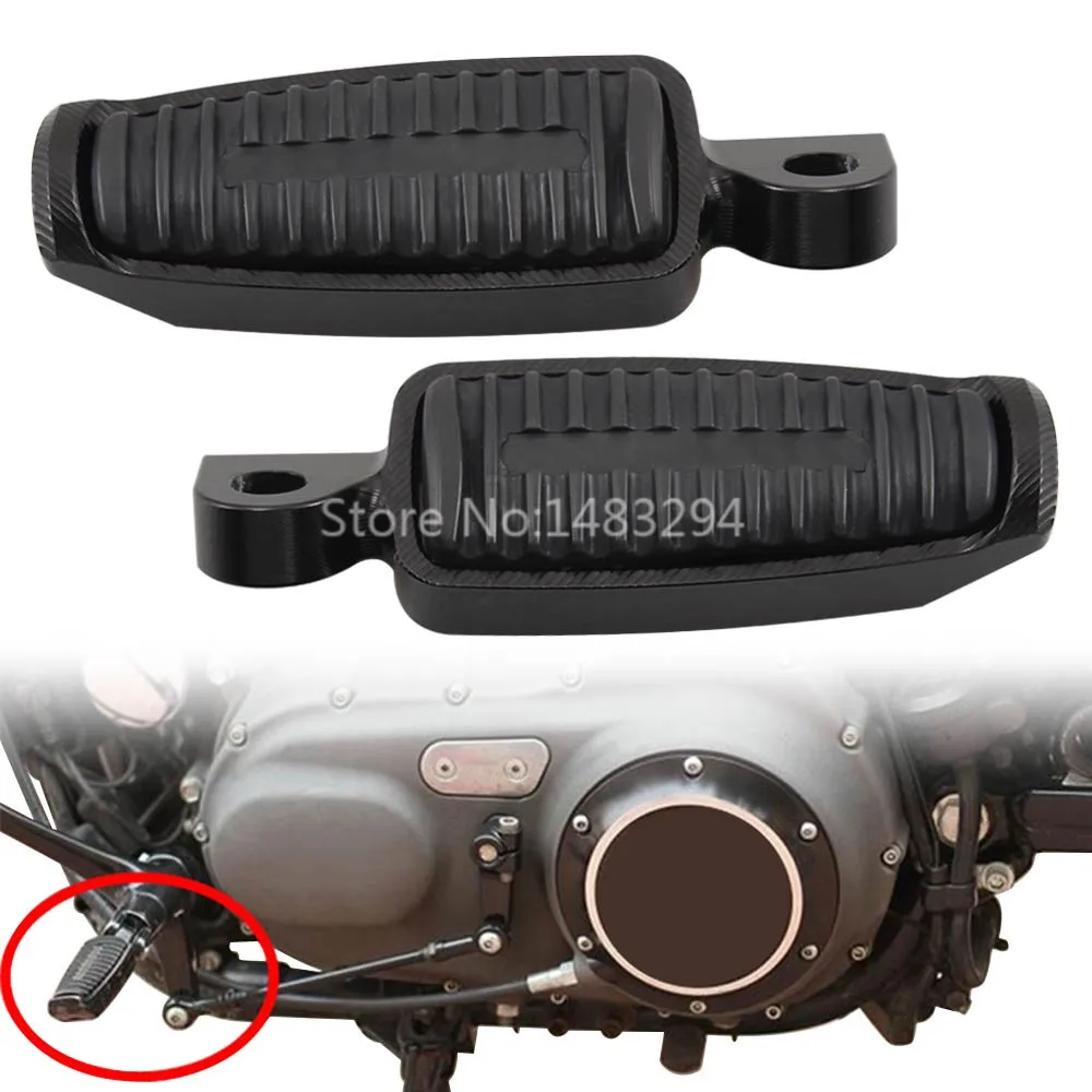 Черная подставка для ног мотоцикла 45 градусов крепление Harley Sportster XL 883 XL1200 V Rod