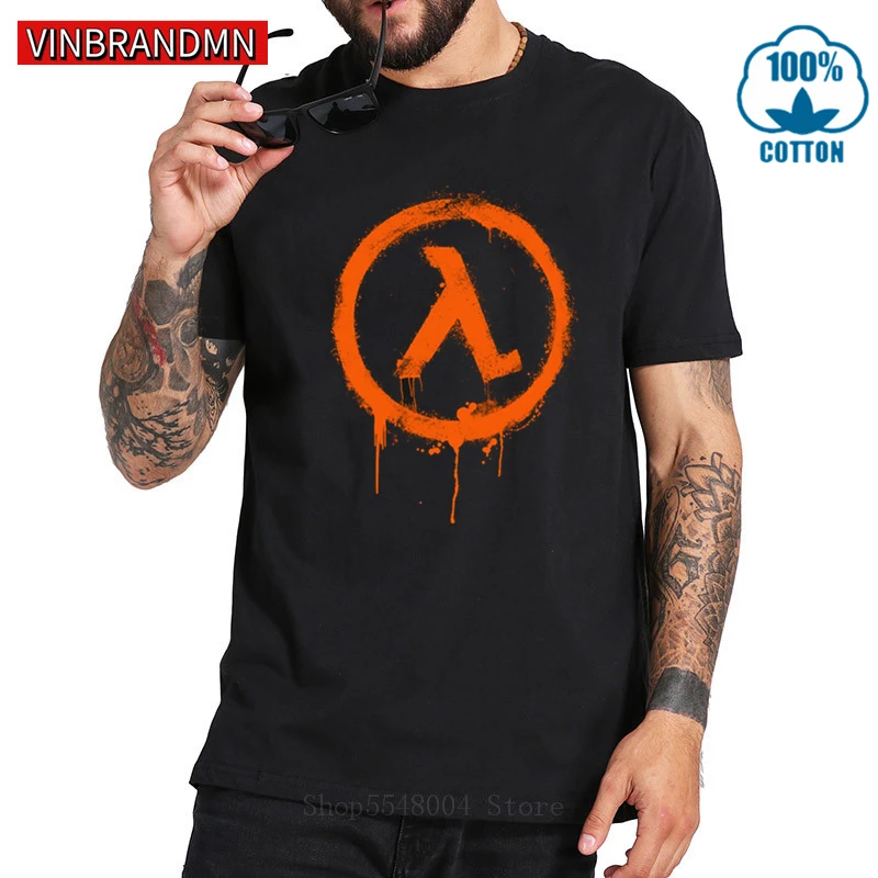 

Vintage Splash design Rise And Shine Tee shirt Retro Half-life T-shirt Gordon Freeman Half Life 2 T shirt men Half Life 3 tshirt