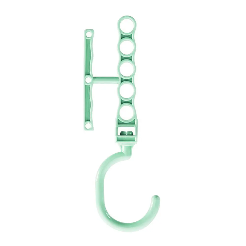 5 колец Нескользящие пластиковые вешалки для одежды ветрозащитная вешалка