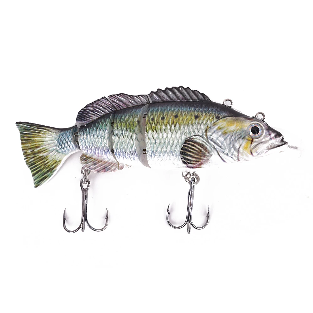 

1 шт. приманка для ловли рыбы, Электрический треф электронные часы Мульти шарнирная приманка 4 слоев Smart Auto плавательный искусственные рыбол...