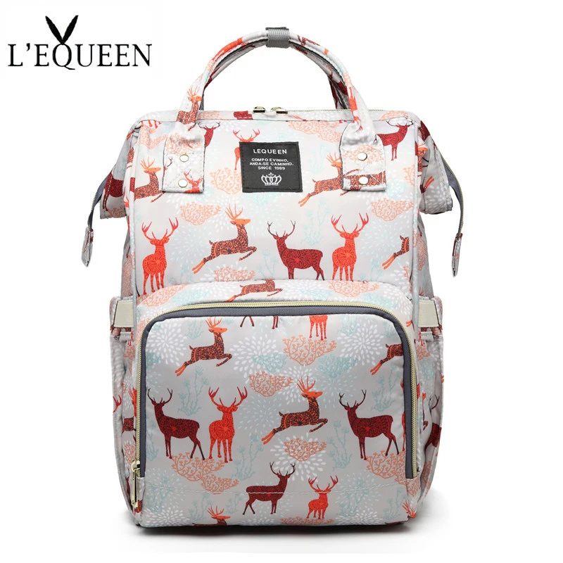 

LEQUEEN Diaper Bag Waterproof Baby Bags Large Travel Backpack for Mom Nursing Handbag Waterproof Nappy Bag Mommy Maternity Bag