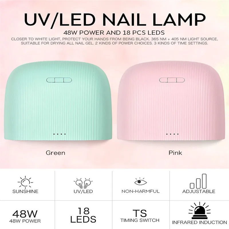 Машинка для стрижки 48 Вт лампа ногтей Быстросохнущий машина интеллигентая (ый)
