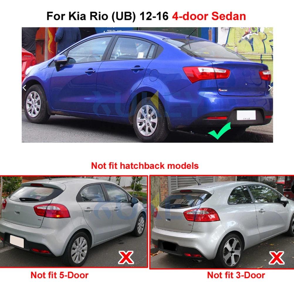4 шт. Брызговики для Kia Rio 3 2012-2016 UB седан брызговики щитки переднее заднее крыло