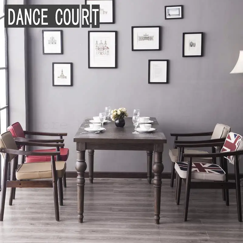 Airsnormic обеденный стул кресло из цельного дерева домашний стол простой креативный