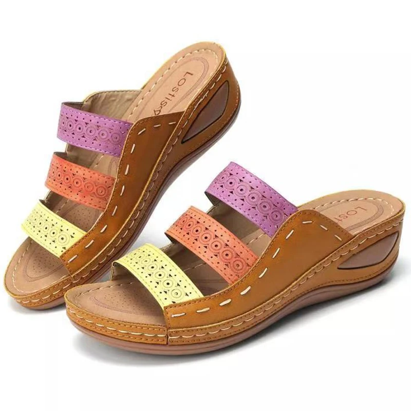 

Fashion Wedges Shoes For Women Slippers Summer Shoes With Heels Sandals Flip Flops Women Beach Casual Shoes