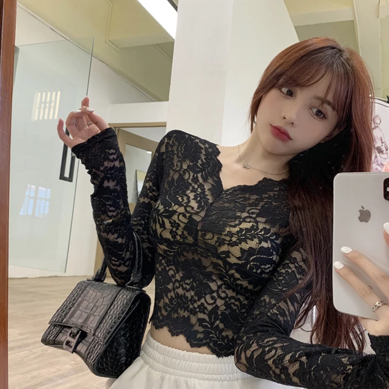 

V Neck Blouse Pullover Autumn Ruffle Long Sleeve Spring Summer Korean Fashion Clothing Koszula Damska Elegancka Blouses BG50BS