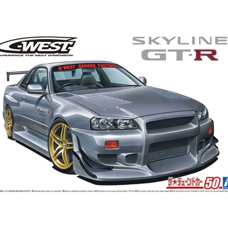 

1/24 Nissan BNR34 Skyline GT-R C-WEST Edition 06149