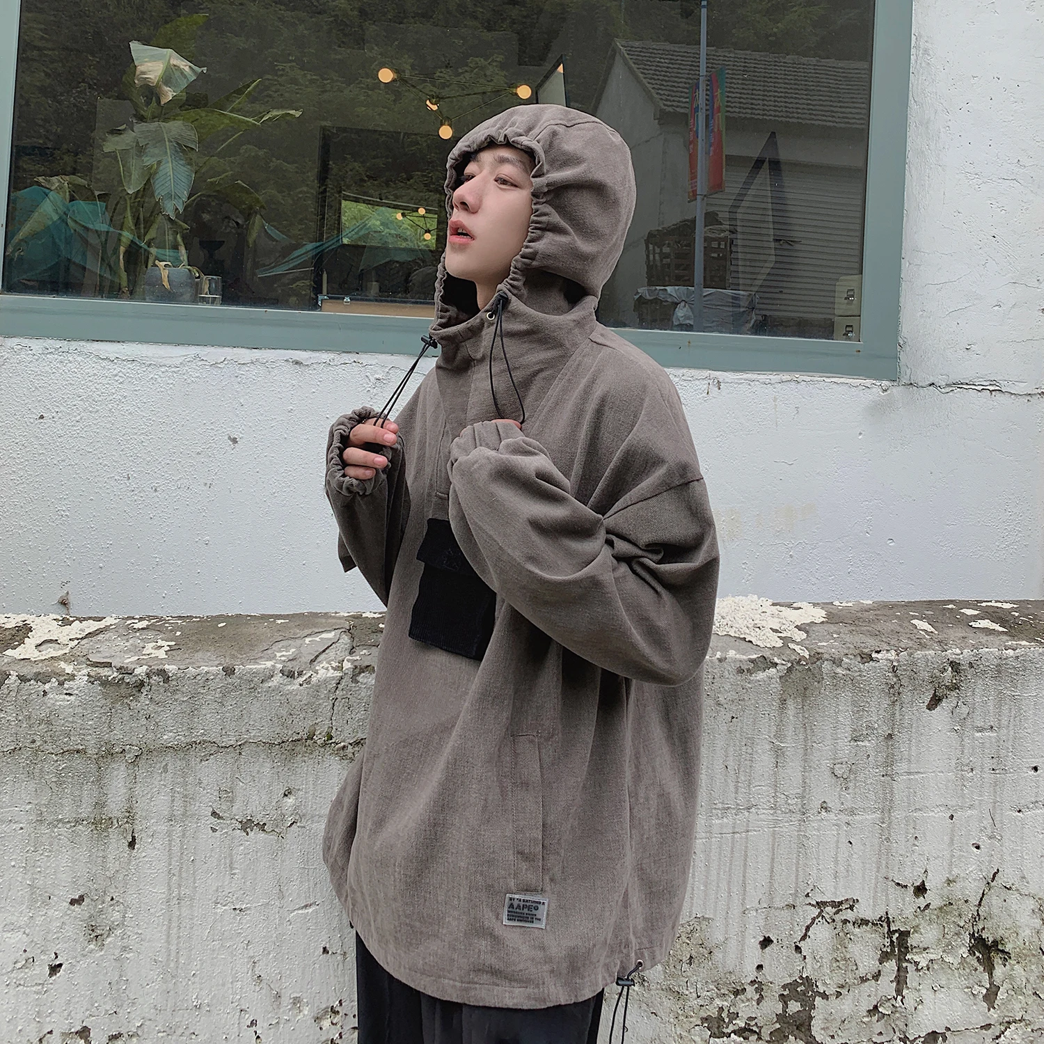 2019 мужская куртка с карманом и капюшоном на молнии толстовки хлопковые пальто