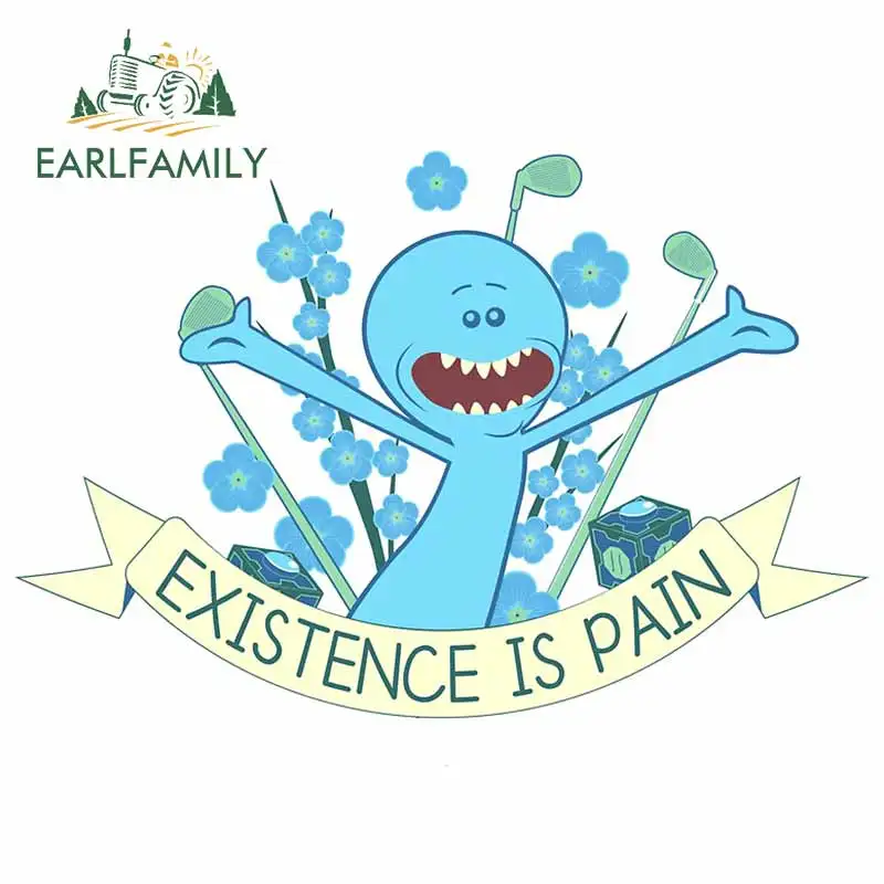 

EARLFAMILY 13 см x 8,8 см для существования, обезболивающие наклейки для ноутбука, водонепроницаемая виниловая автомобильная пленка, креативный Де...