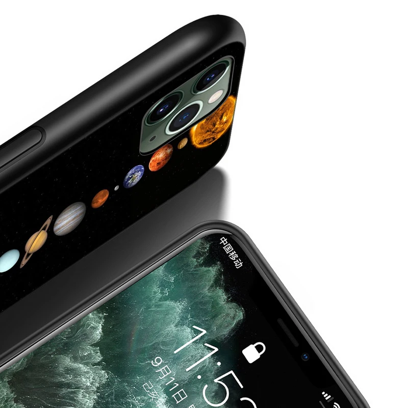 

Cover For iPhone 11 Pro Max SE Shell Sky planet Moon stars for iPhone XS Max XR X 8 7 6S 6 Plus 5 S Phone Case