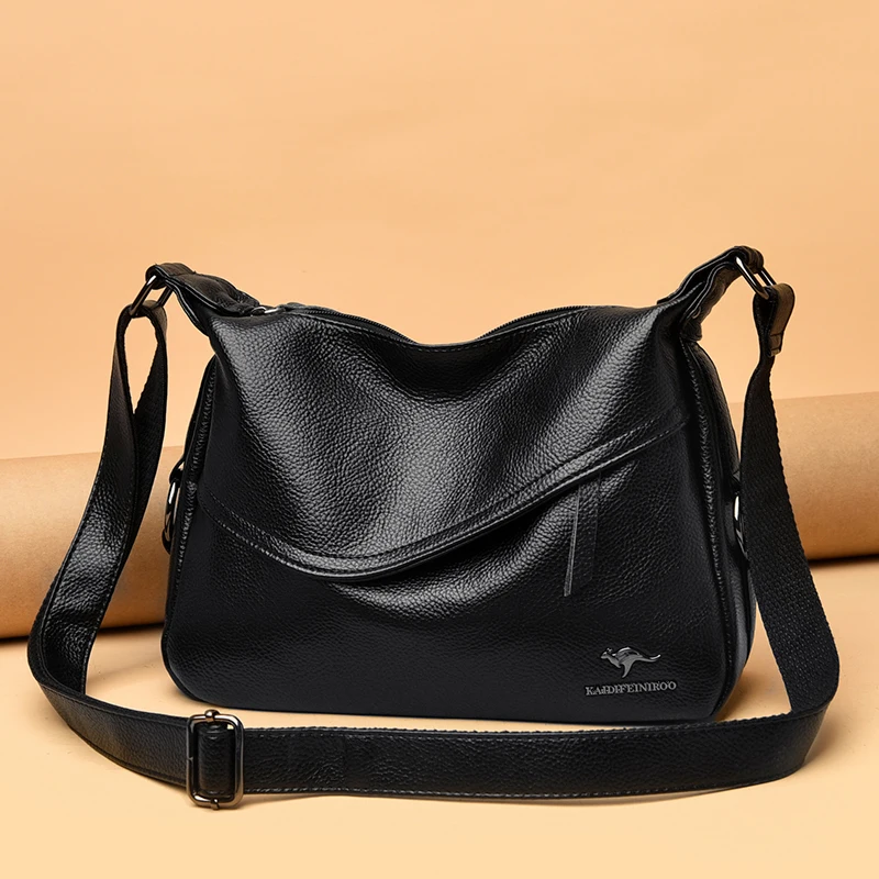 Мягкая кожаная сумка на плечо дизайнерские сумки высокого качества роскошные