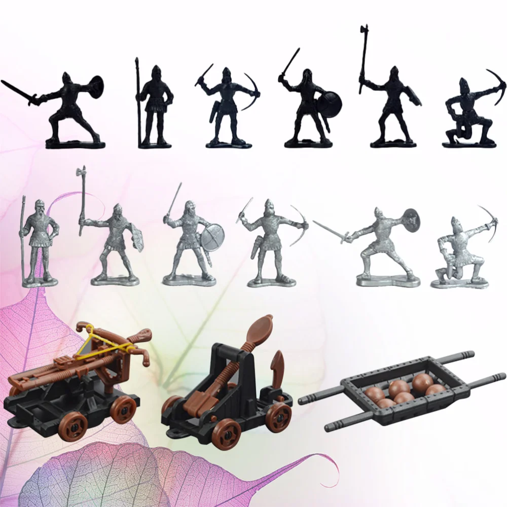 

14pcs Soldier Toys Funny Archer Model Chariot Toys for Girl Boy (Assorted Color)