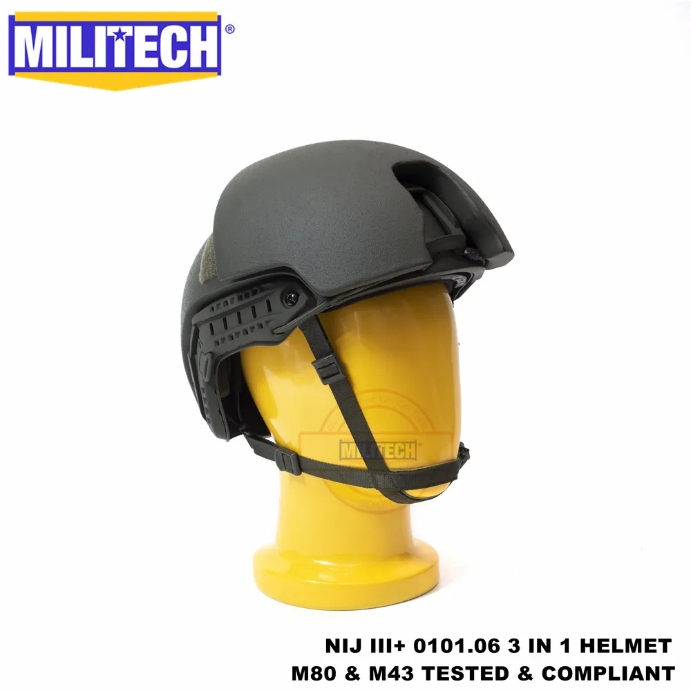 MILITECH NIJ III+ NIJ 0101,07 RF1 модульный Tacti FAST OD 3 в 1 червячный циферблат лайнер высокая XP Cut пуленепробиваемый арамидный баллистический шлем